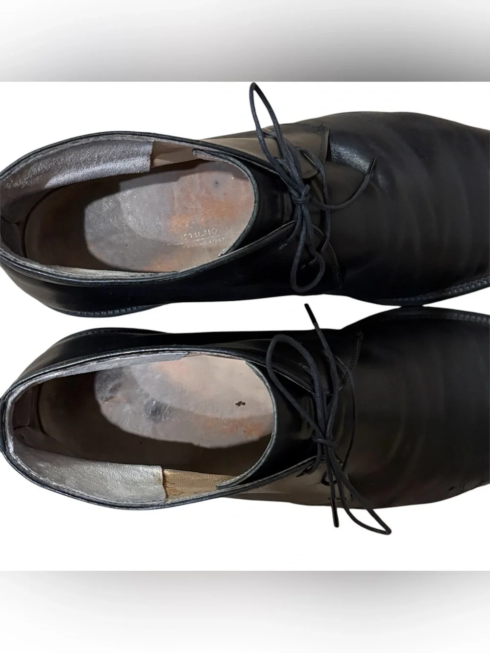 Salvatore Ferragamo Men's Black Leather Chukka Boots Size 11?